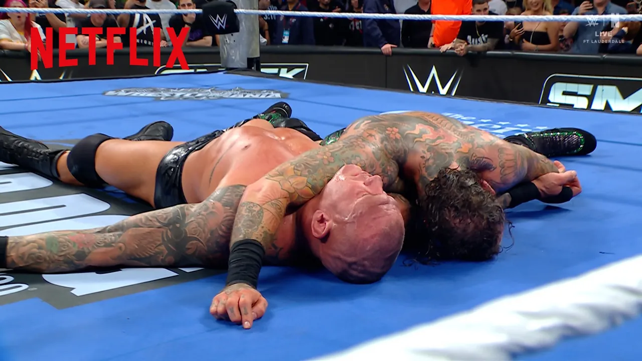 Aleister Black defeats Randy Orton after Drew and Cody show up 👀 #SmackDown #WWEonNetflix