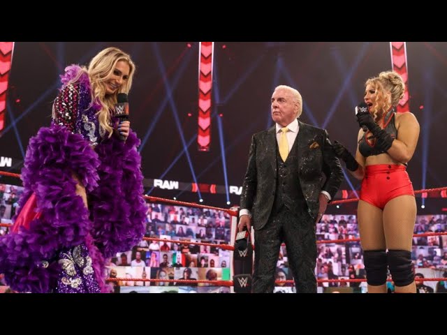 Charlotte & Ric Flair, Lacey Evans Segment background