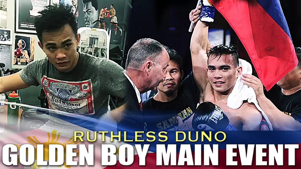 ROMERO DUNO PREPARES HARD AS HE HEADLINES GOLDENBOY CARD ON MAY 17, 2018 background