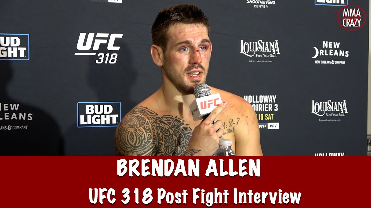 Brendan Allen reveals Marvin Vettori conversation after fight “his coach started talking sh*t” background