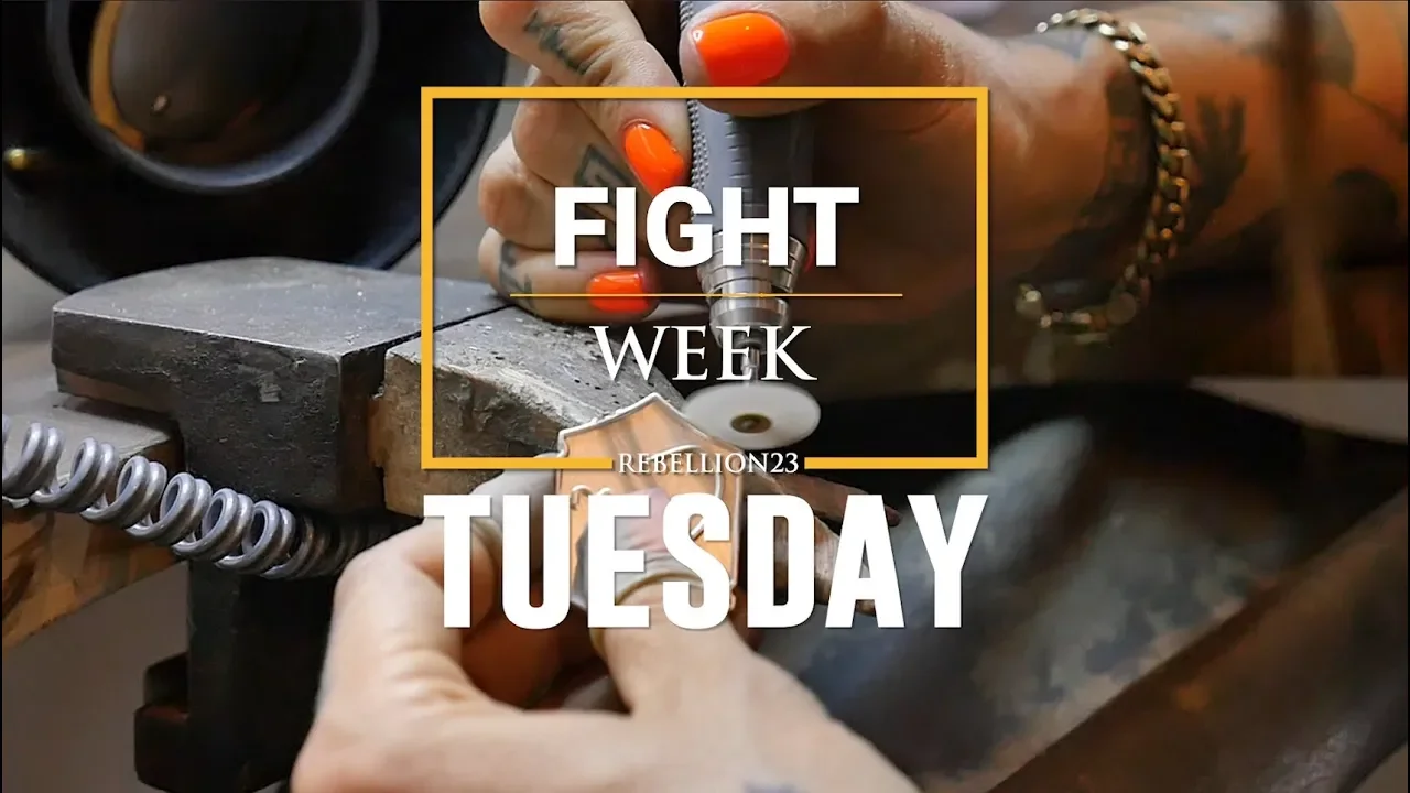 FIGHT WEEK// Tuesday - Rebellion Muaythai 23 background