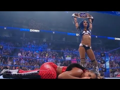Sasha Attacks Bianca After their Tag Match