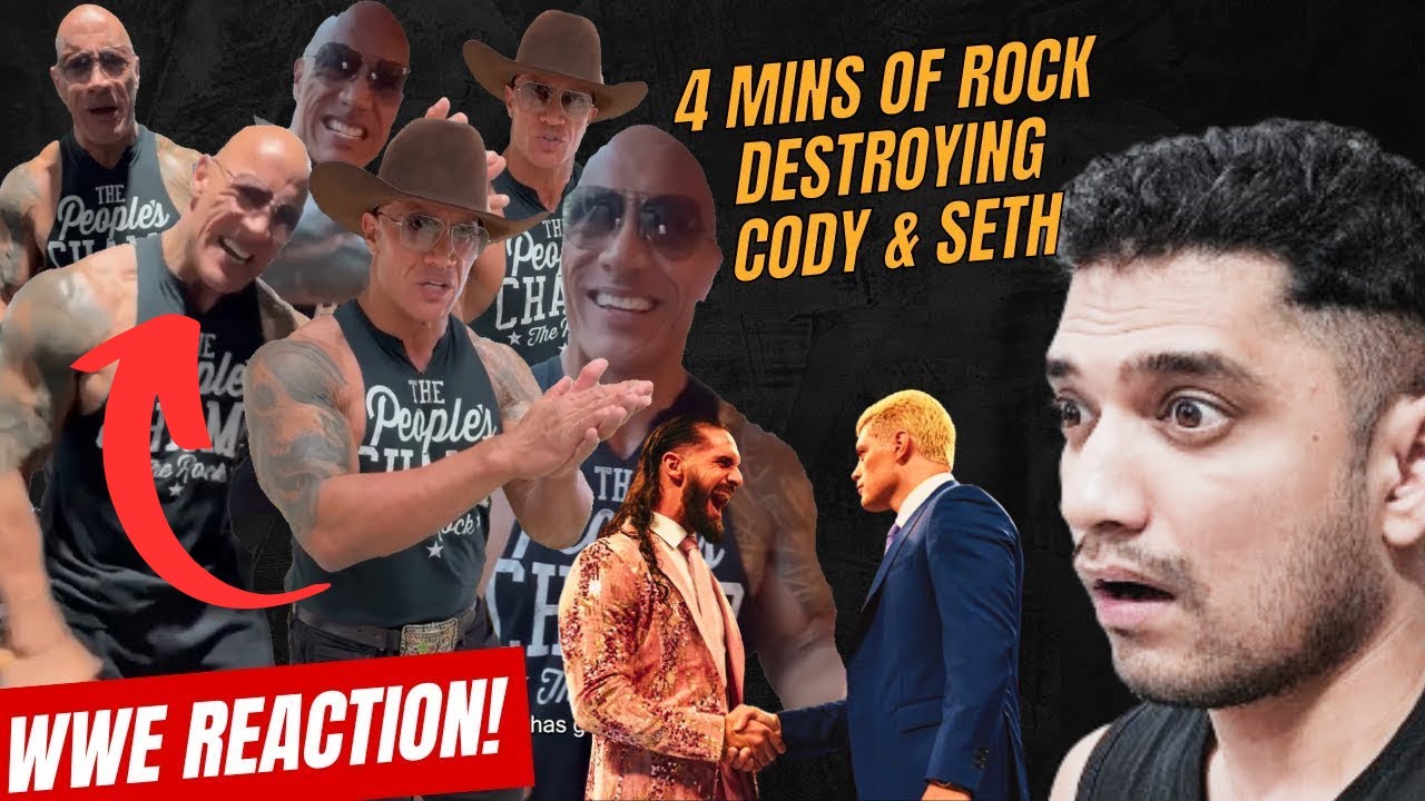 4 Mins of Rock DESTROYING Cody & Seth😂: REACTION! background