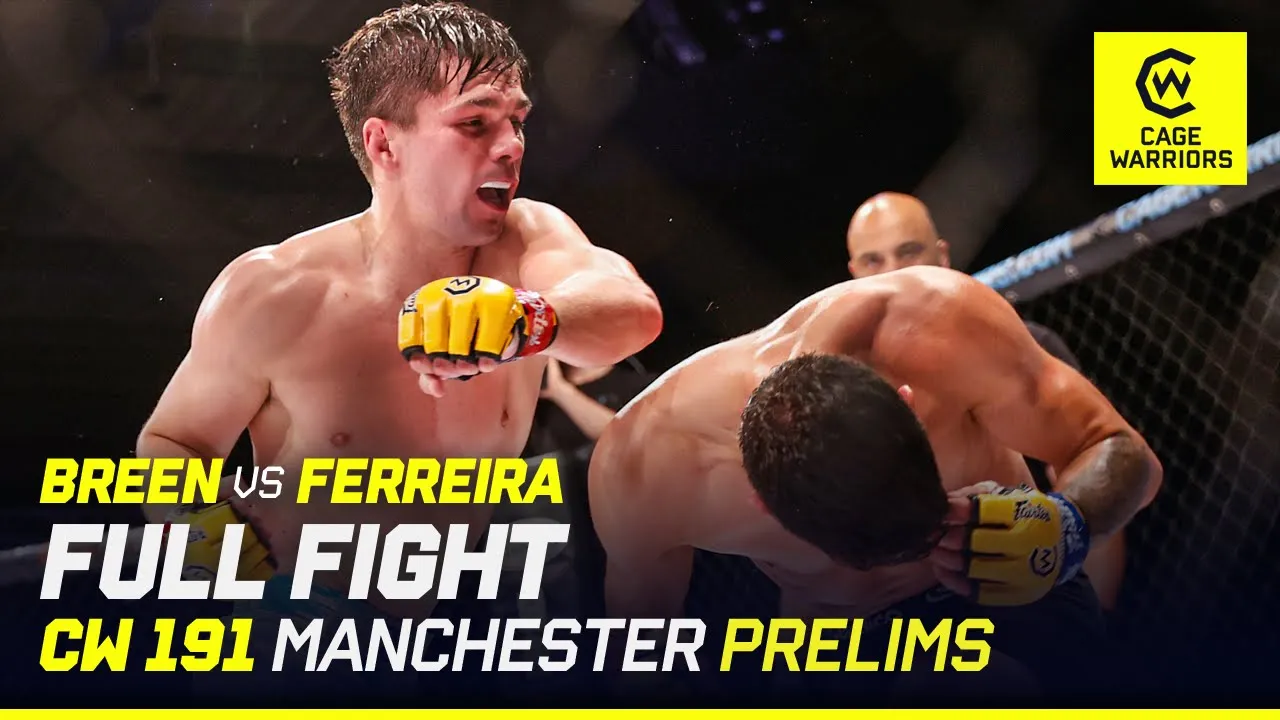 3 ROUNDS OF PUNISHMENT ЁЯШп | Fran Breen vs. Mario Ferreira | FULL FIGHT | CW 191 Manchester background