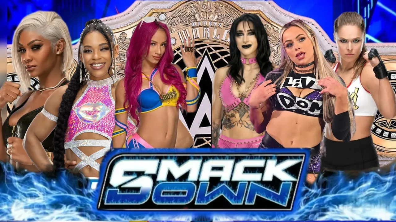 LIV MORGAN & RONDA ROUSEY & RHEA RIPLEY vs SASHA BANKS & JADE CARGILL & BIANCE BELAIR FULL MATCH 