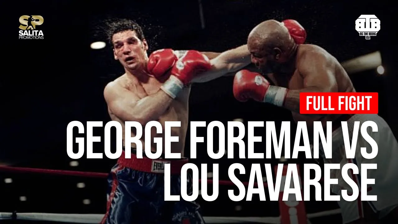 George Foreman vs Lou Savarese | Full Fight | World heavyweight title