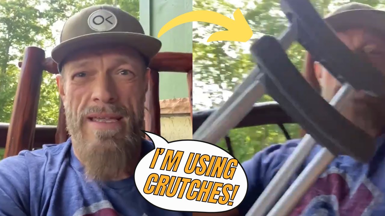 EDGE is using crutches after injury😥