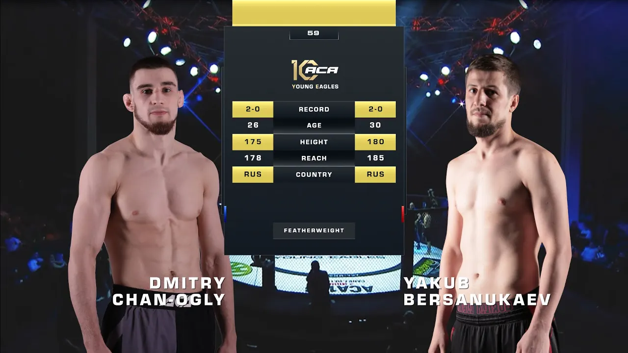 Дмитрий Чан-Оглы vs. Якуб Берсанукаев | Dmitriy Chan-Ogly vs. Yakub Bersanukaev | ACA YE 59