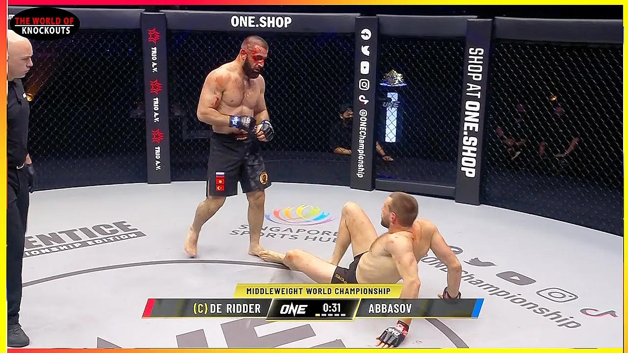 Reinier de Ridder (Netherlands) vs Kiamrian Abbasov (Kyrgyzstan) - KNOCKOUT, MMA HD background