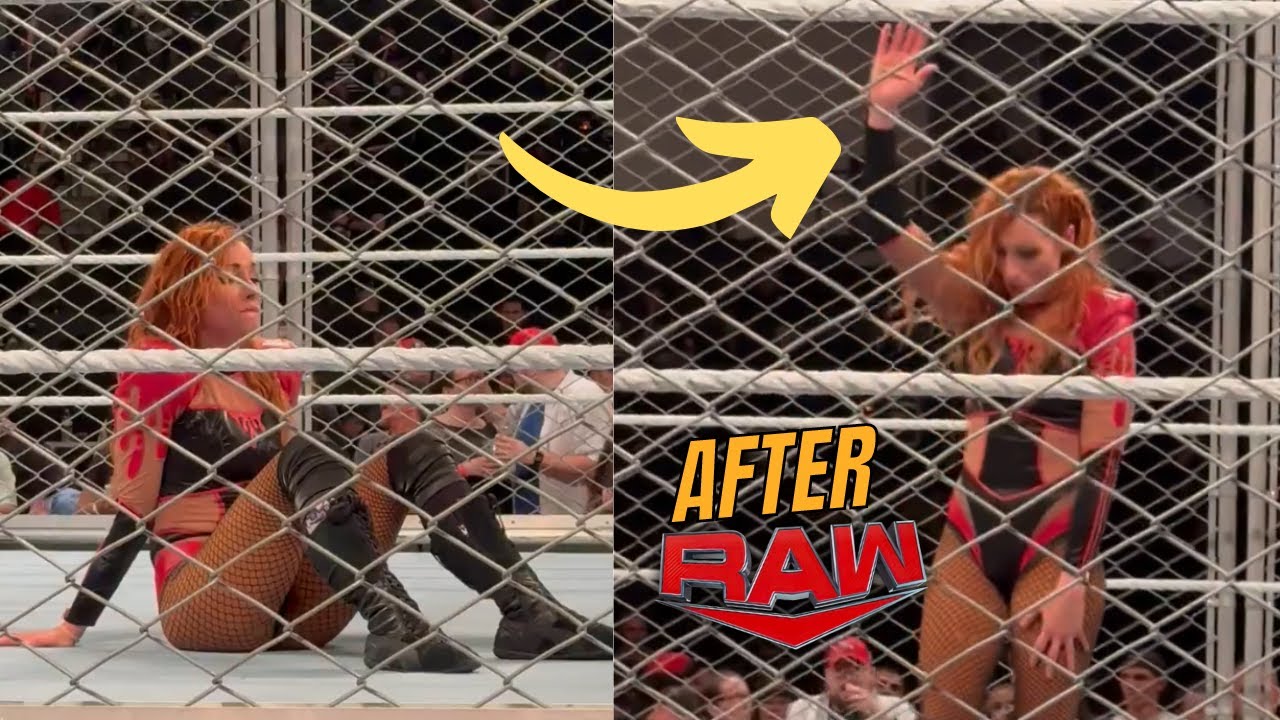 Becky Lynch GOODBYE to WWE fans after RAW🥲