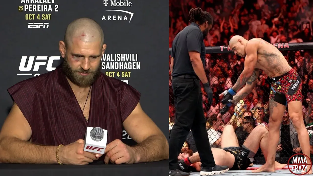 Jiri Prochazka reveals EMOTIONAL reaction to Alex Pereira TKO Magomed Ankalaev background