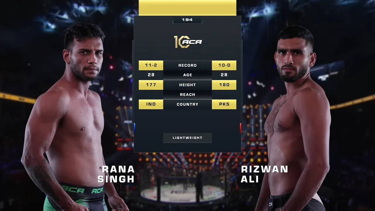 Рана Рудра Пратап Синх vs. Ризван Али | Rana Rudra Pratap Singh vs. Rizwan Ali | ACA 194