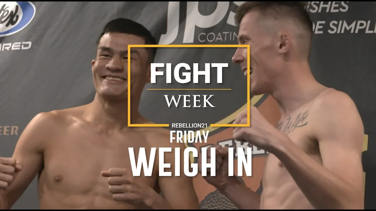 FIGHT WEEK// WEIGH IN
