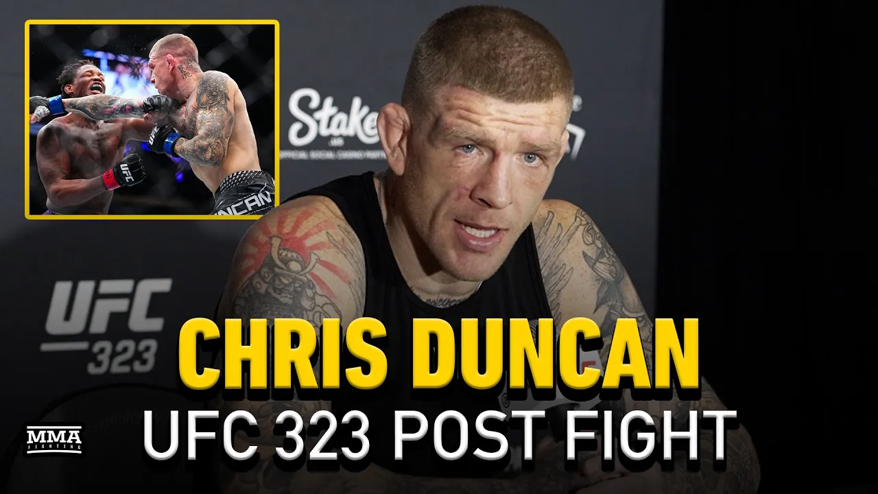 Chris Duncan Reveals 33 Pound Weight Gain For UFC 323, Reacts To Win Terrance McKinney