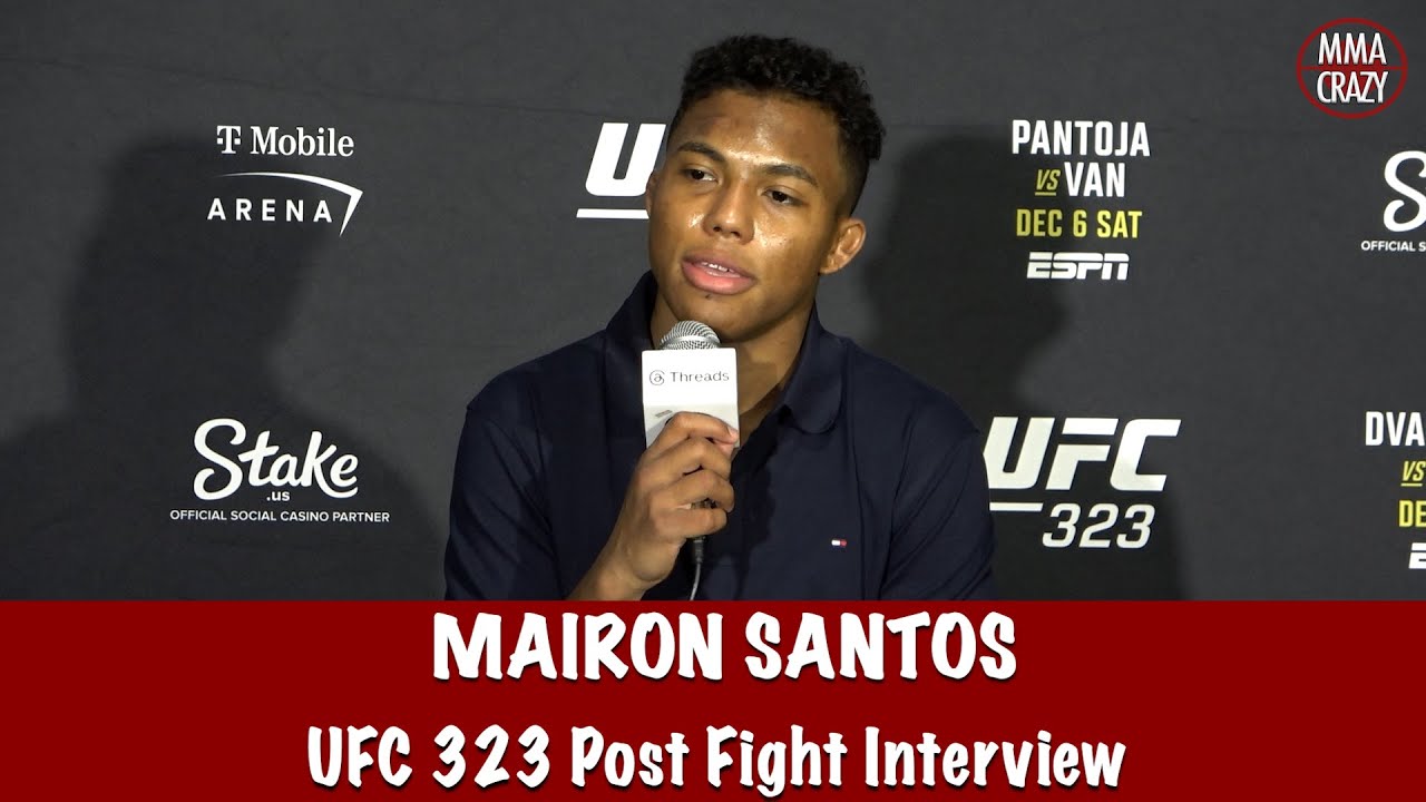 Mairon Santos addresses weight miss & win at UFC 323 “my weight wouldn’t come off”