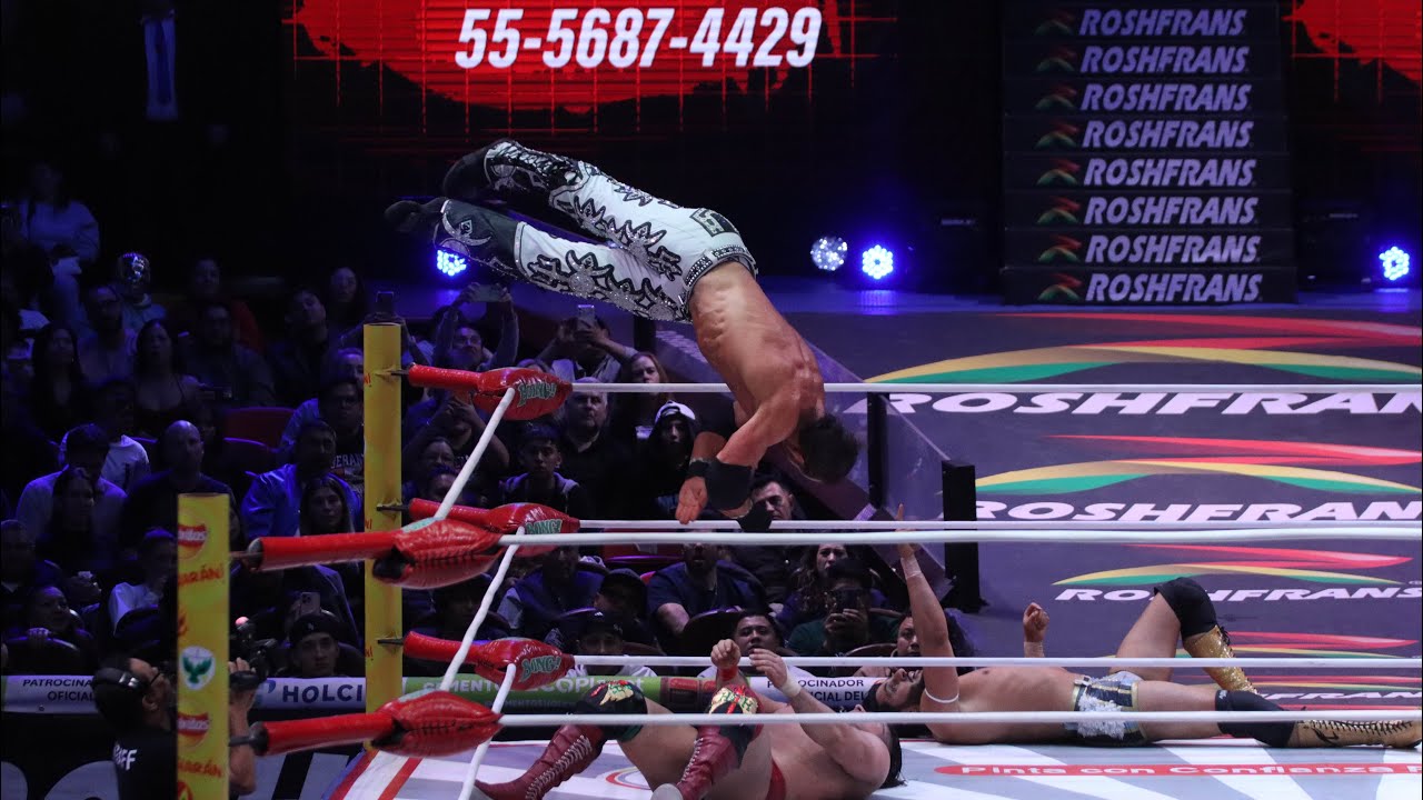 Reporte CMLL: Soberano Jr., Ángel de Oro y Niebla Roja 🆚 Johnny TV, Mansoor y Masón Maden