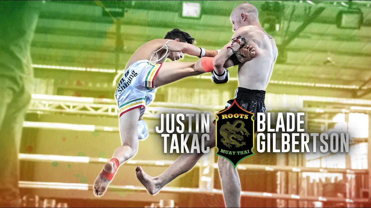 Roots Muaythai 10/ Blade Gilbertson vs Justin Takac background