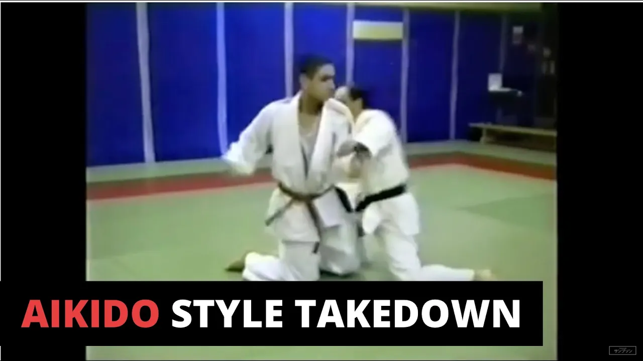 Aikido style takedown for Newaza