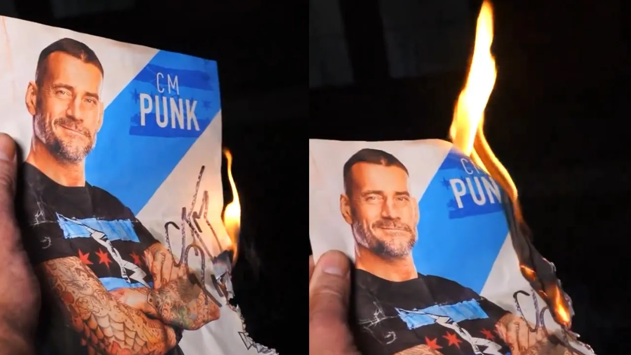 Drew McIntyre BURNS CM Punk fan auotograph #wwe #raw