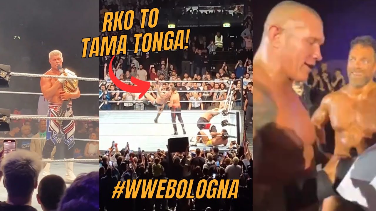 Tama Tonga first match | Gets RKO! | #WWE Italy