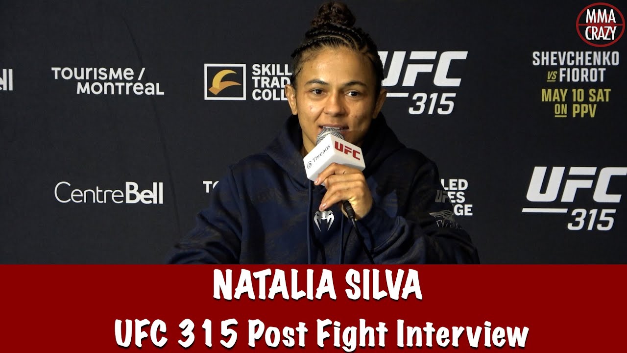 Natalia Silva feeling emotional for win Alexa Grasso at UFC 315 ‘my eye is on the title’ background