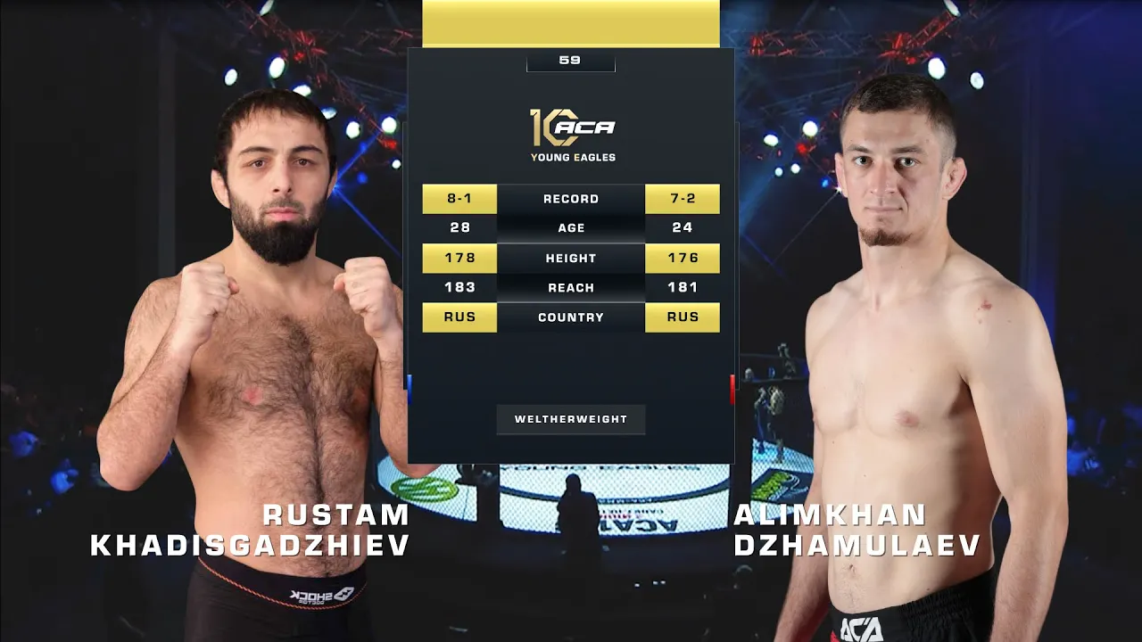 Рустам Хадисгаджиев vs. Алимхан Джамулаев | Rustam Khadisgadzhiev vs. Alimkhan Dzhamulaev |  YE 59