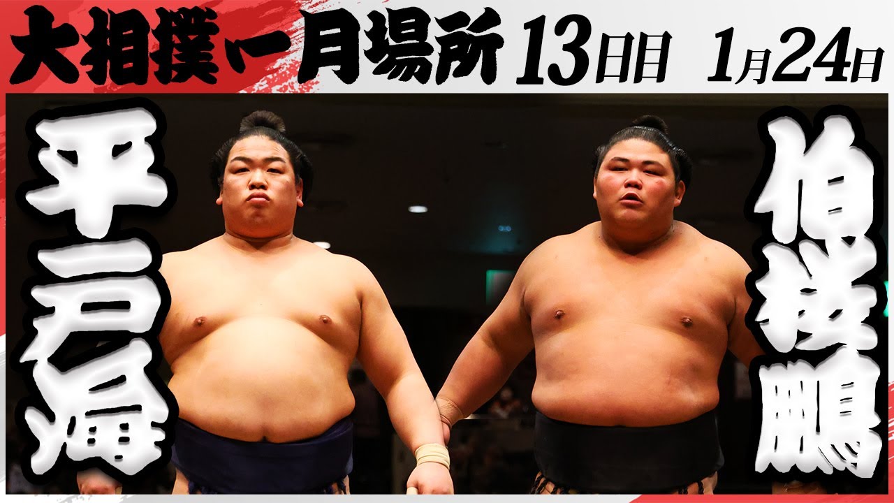 大相撲　平戸海ー伯桜鵬　＜令和7年一月場所・13日目＞SUMO