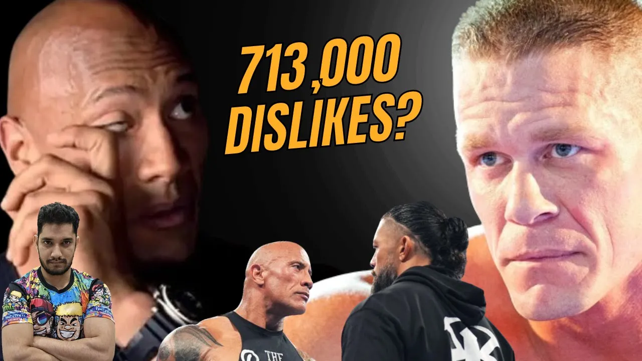 John Cena REACTION to 700,000 Dislikes on Rock Roman video
