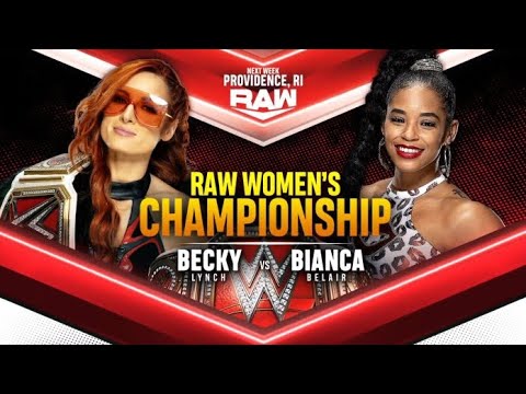 Becky Lynch vs. Bianca Belair Women’s Title 1/3 Full Match R Nov 2 2021.