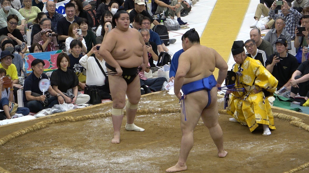 Sumo Tour: Atamifuji, Wakatakakage injured + bout highlights; Oho has eye operation (Oct 5th) background