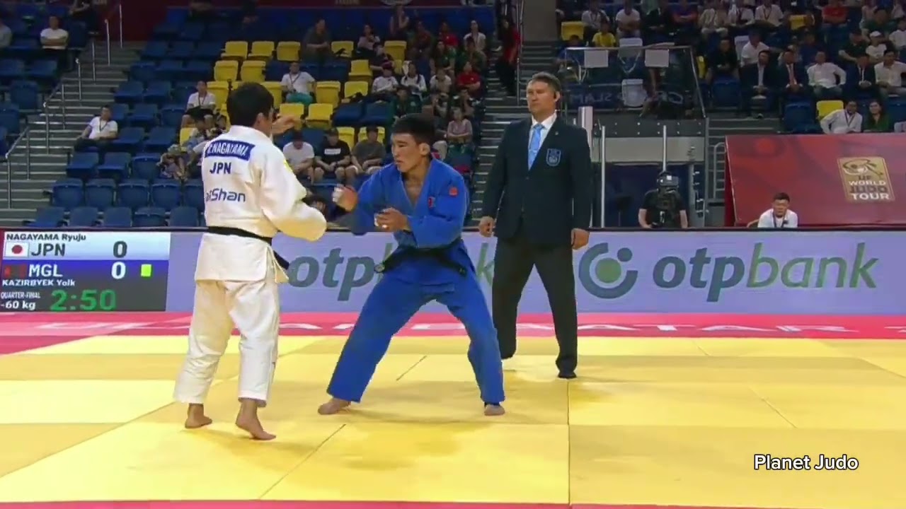Ryuju NAGAYAMA 🇯🇵 🆚️ Yolk KAZIRBYEK 🇲🇳 | четвертьфинал/-60кг | Большой Шлем Улан-Батор 2023 