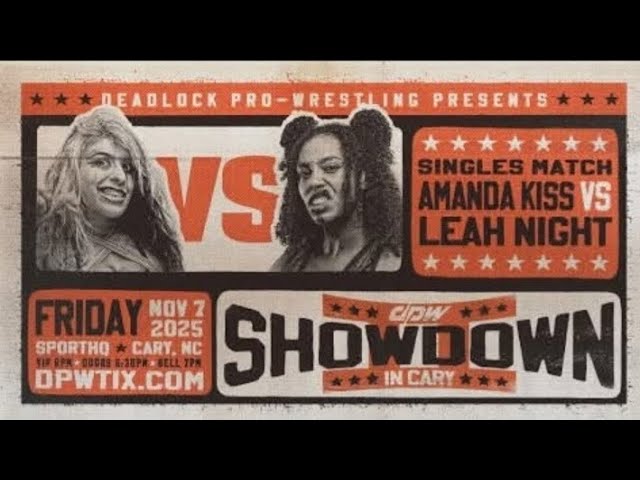 Amanda Kiss Vs Leah Night Highlights Deadlock pro wrestling Showdown in Cary 2