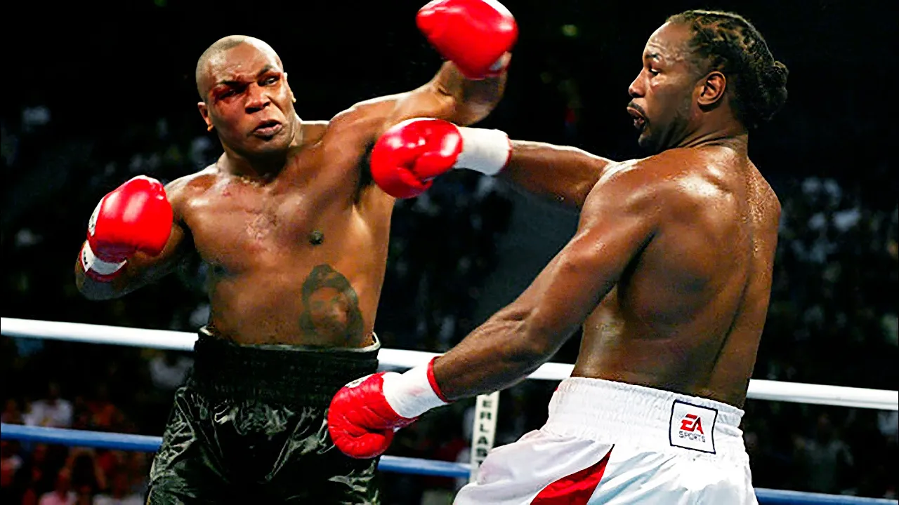 Mike Tyson (USA) vs Lennox Lewis (England) | KNOCKOUT, BOXING Fight, HD background