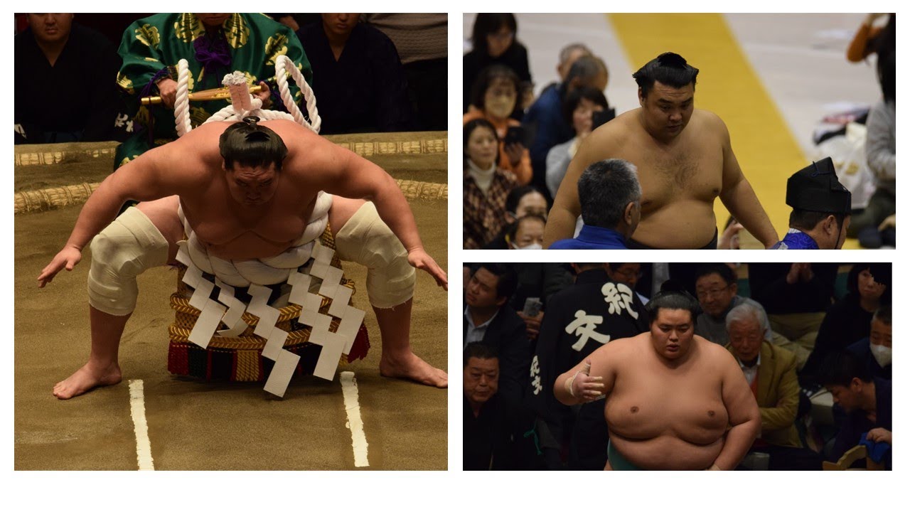 Terunofuji "touch and go"; Kirishima thumps Kotonowaka (Sumo News, Mar 5th) background