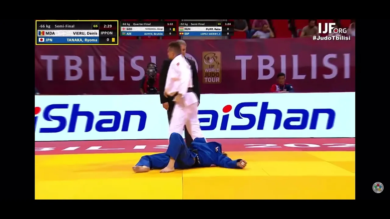 Tanaka vs Vieru Tibilisi Judo Grand Slam 2022 background