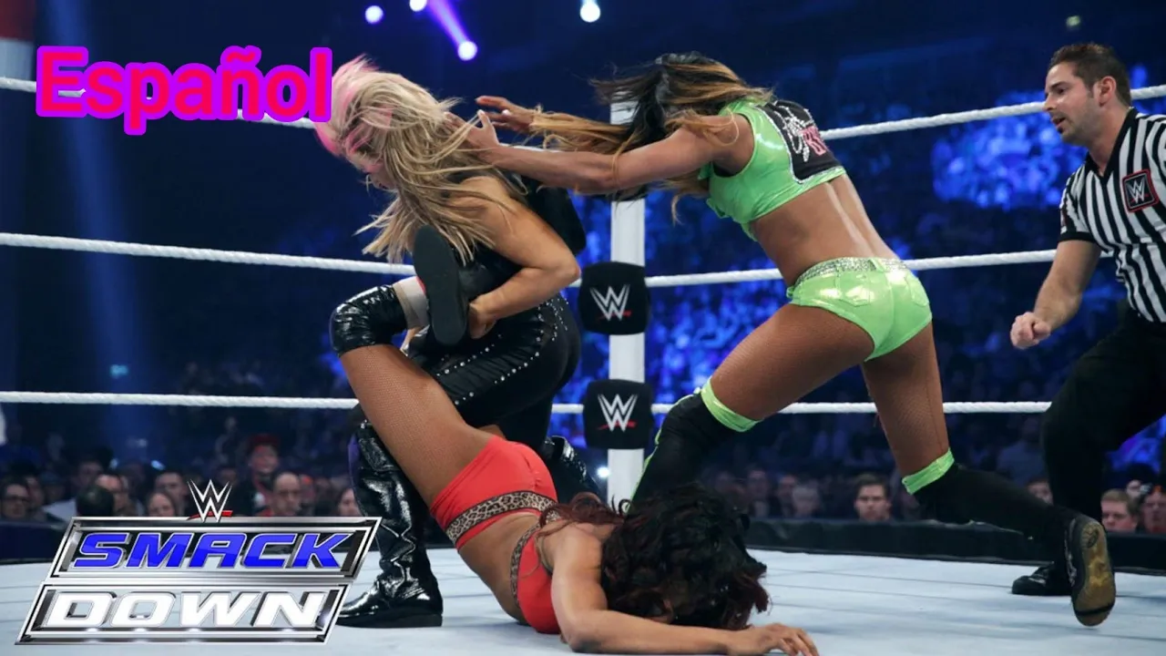 WWE SmackDown Alicia Fox Vs Cameron Vs Natalya Abril 16, 2015