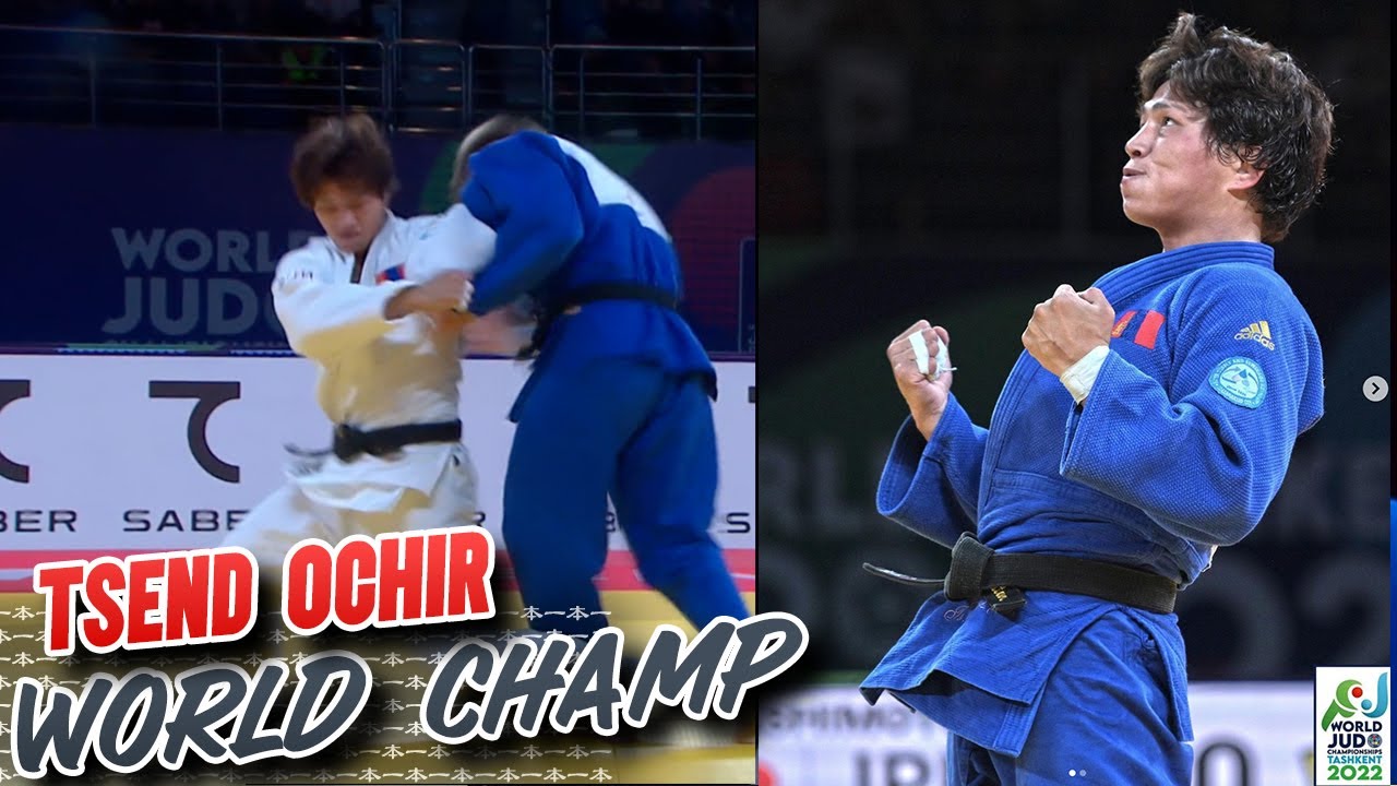 TSEND OCHIR Judo World Champion 2022 background
