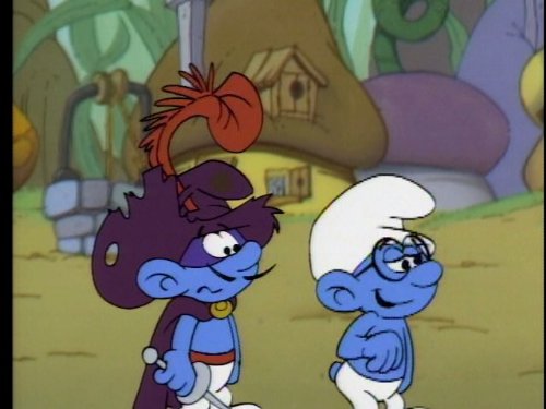 Return of Don Smurfo poster - similar to Cavegirl