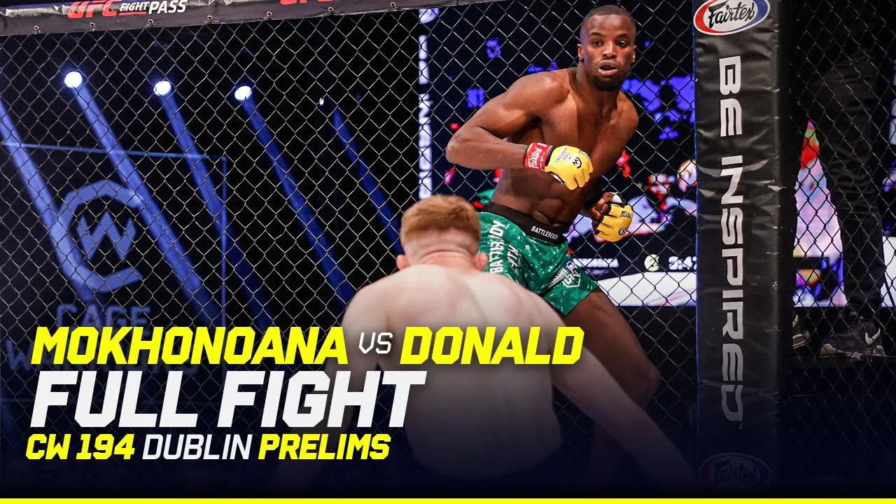 First Win in Cage Warriors! đ | Kenny Mokhonoana vs. Damon Donald | CW 194 Dublin FULL FIGHT background