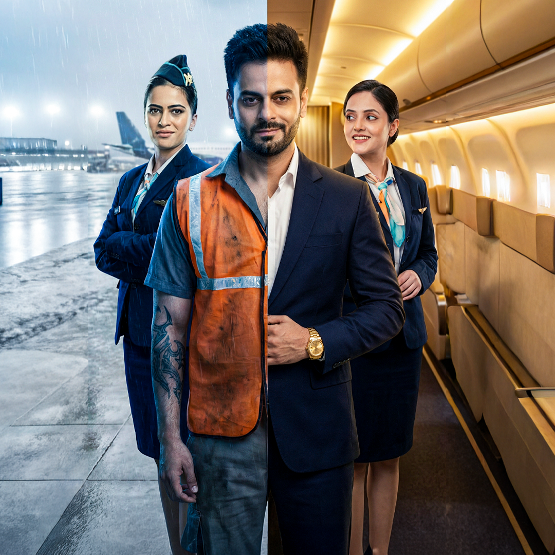 Billionaire on Plane — blurred background