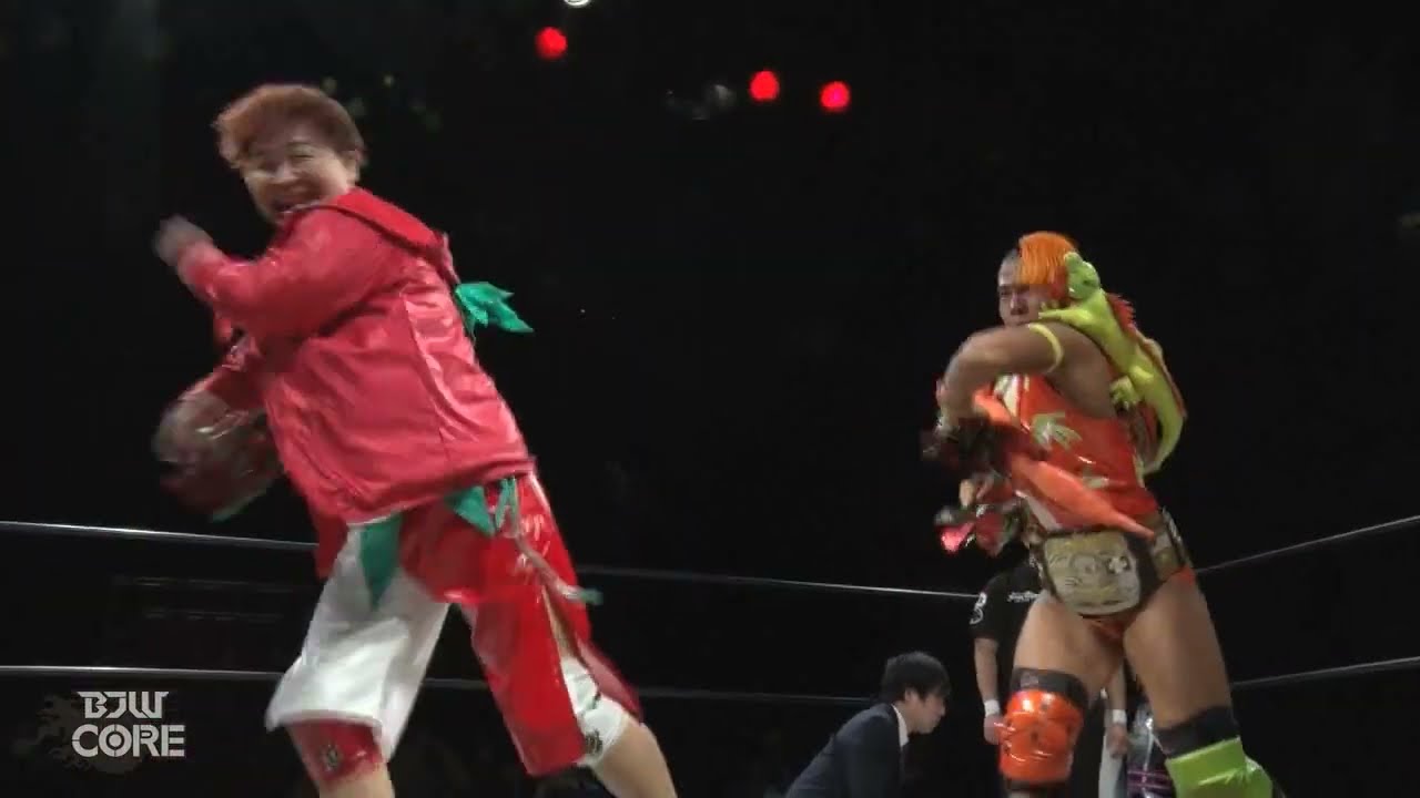 【BJW Free Match!!】2024.4.1新木場 梶トマト&関札皓太 vs チチャリート・翔暉&吉田和正【UWA世界タッグ選手権試合】 background