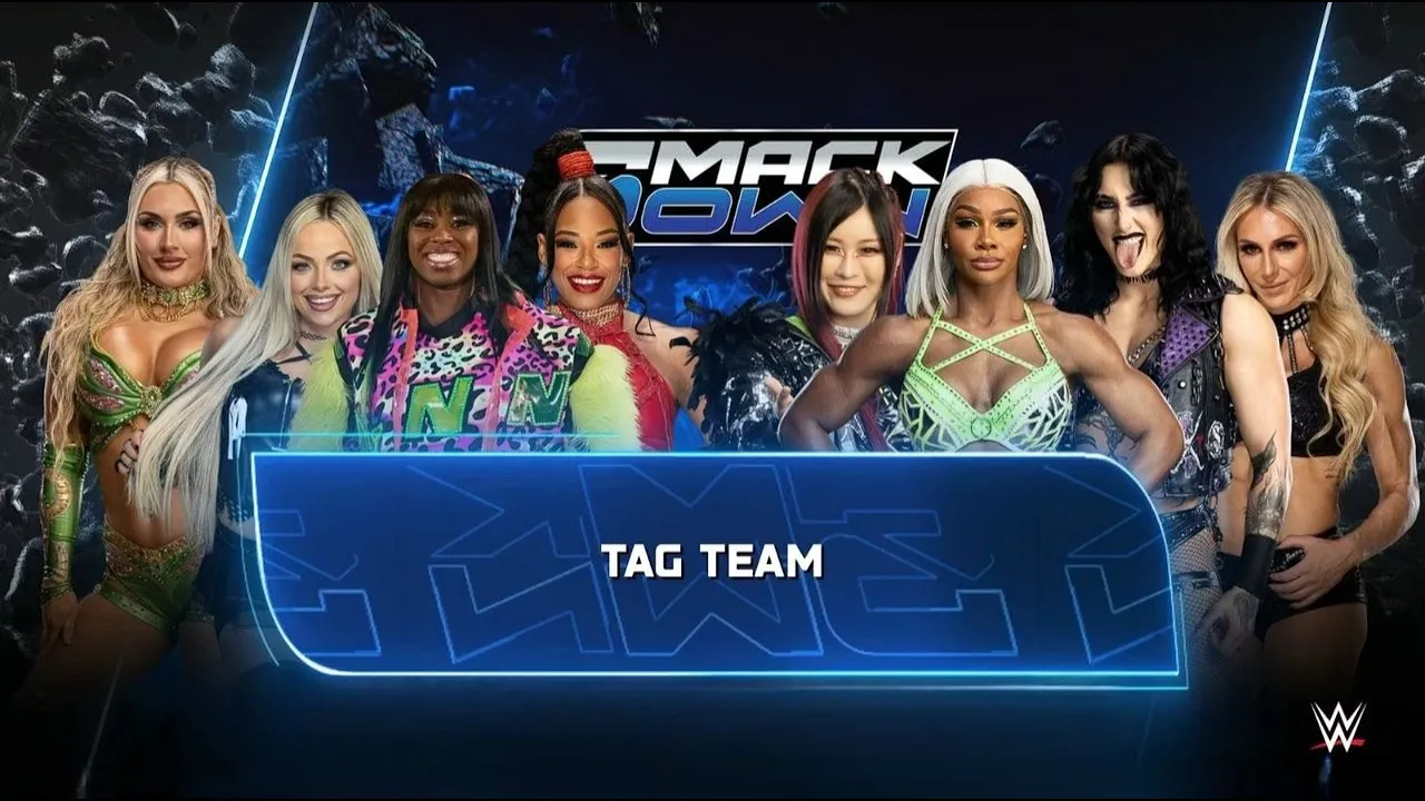 WWE2K25 - Rhea Ripley Jade Cargill Iyo Sky Charlotte Flair vs Liv Morgan Naomi Bianca Belair Tiffany