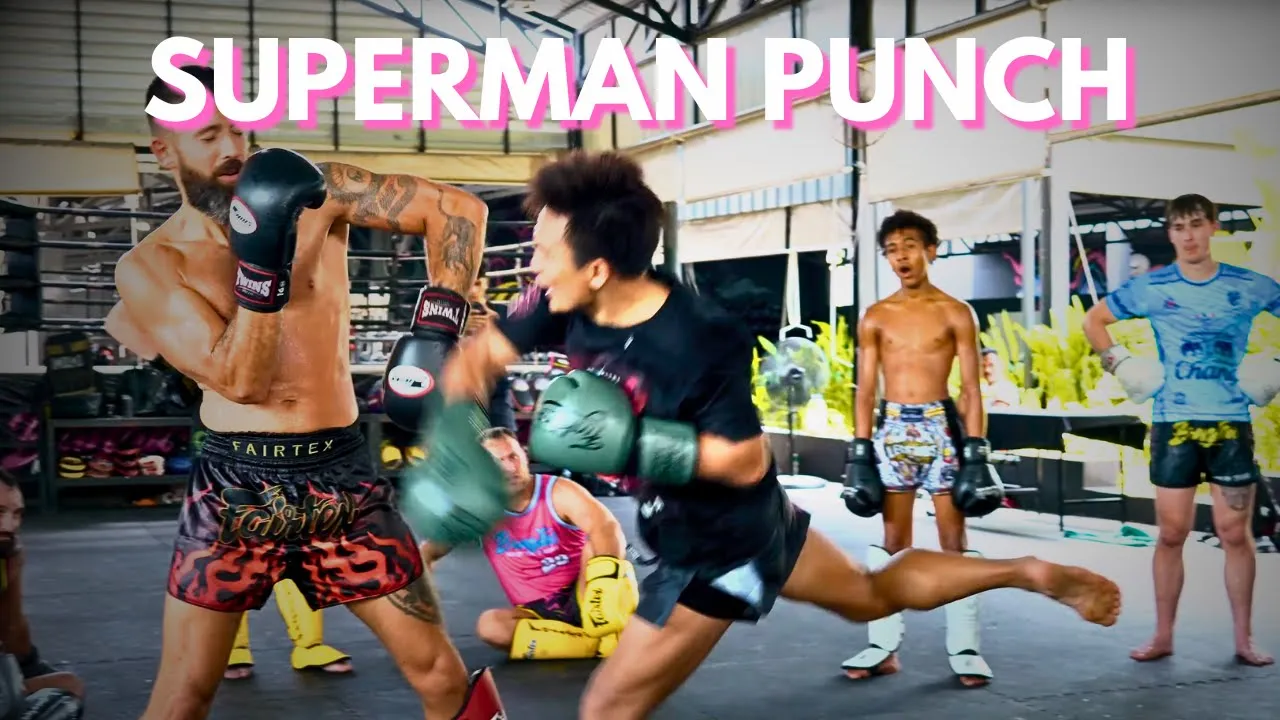 LERDSILA Seminar | Muay Thai Technique | Superman Punch! Bangtao Muay Thai Training Camp ชุมแพทัวร์