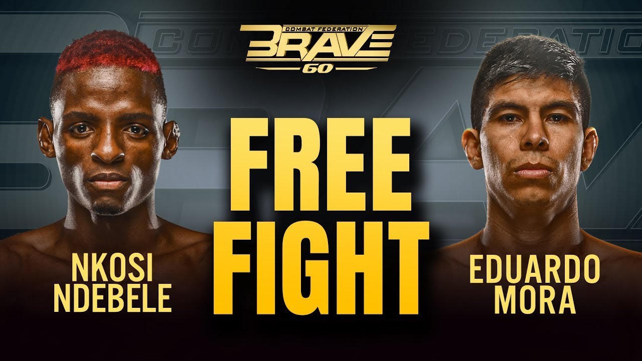 Nkosi Ndebele vs Eduardo Mora | Free Fight | BRAVE CF 60