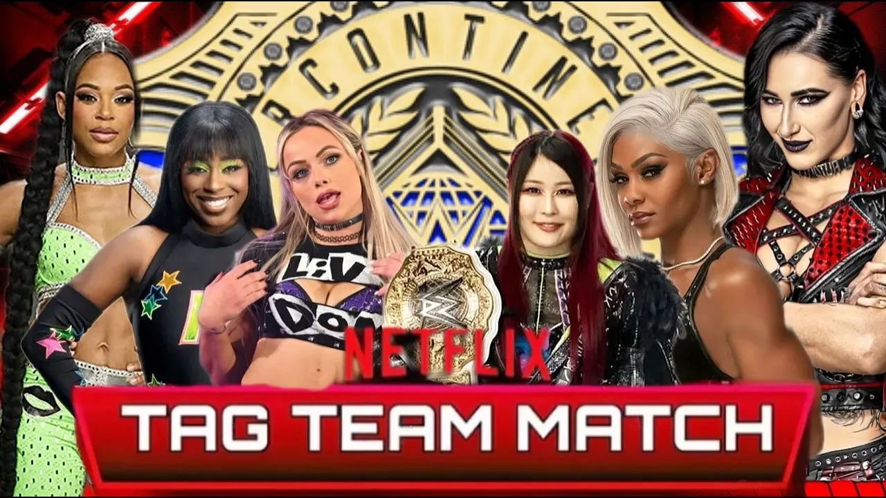 WWE2K25 - Rhea Ripley Jade Cargill Iyo Sky vs Liv Morgan Naomi Bianca Belair
