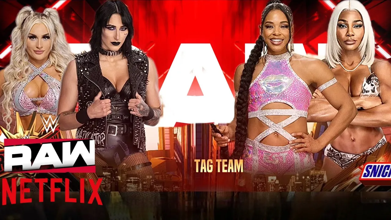 Rhea Ripley Tiffany Stratton vs Bianca Belair Jade Cargill Full Match Woman's Tag Team