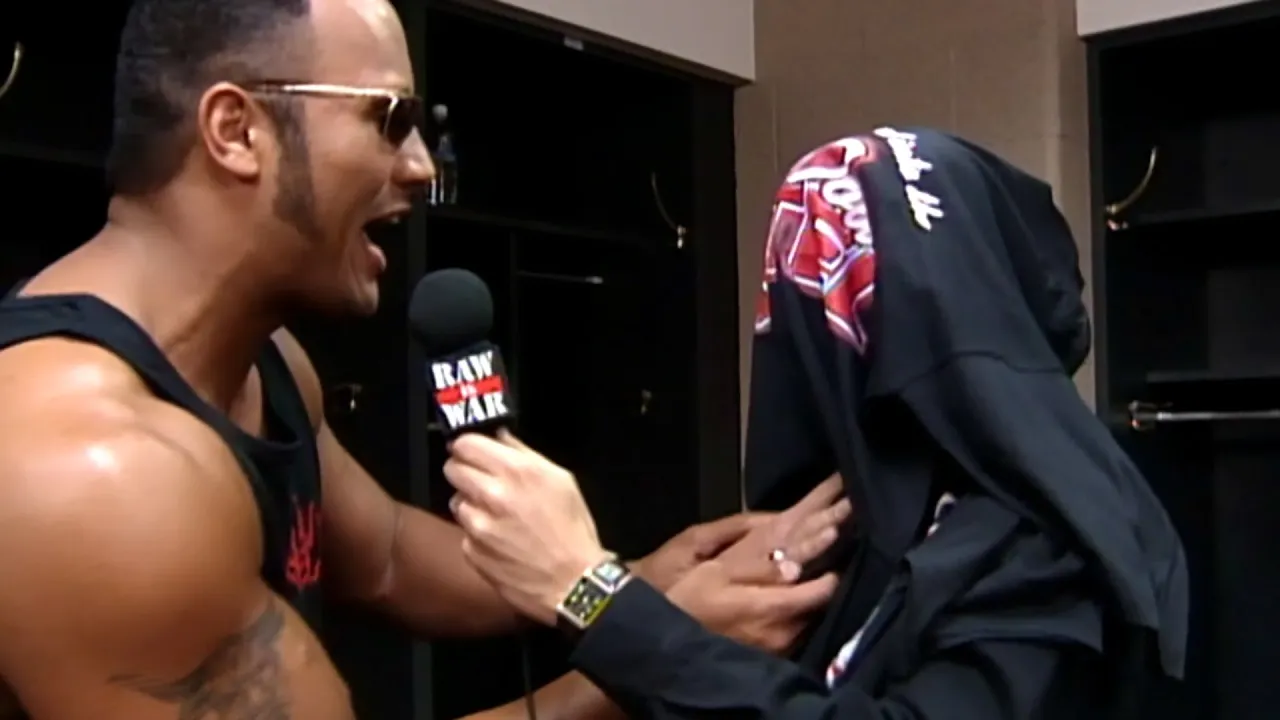 The Rock Vs Billy Gunn & Chyna w/ HHH On Commentary Part 1 - RAW IS WAR