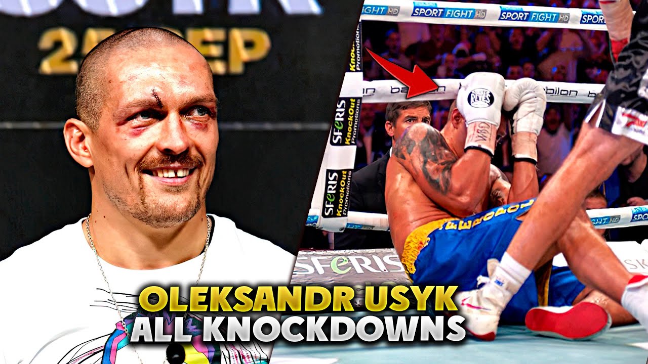 Oleksandr Usyk ALL Knockdowns FULL FIGHT HIGHLIGHTS | BOXING FIGHT HD background