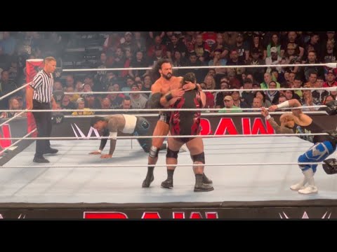 Drew McIntyre vs Jey Uso vs Ricochet vs Bronson Reed Full Match - WWE live background