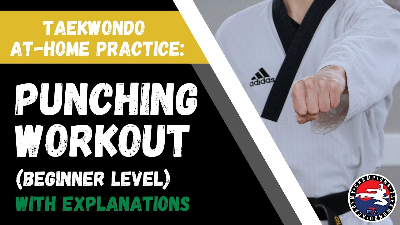 Taekwondo Punching Workout for Poomsae (Beginner) #taekwondo background
